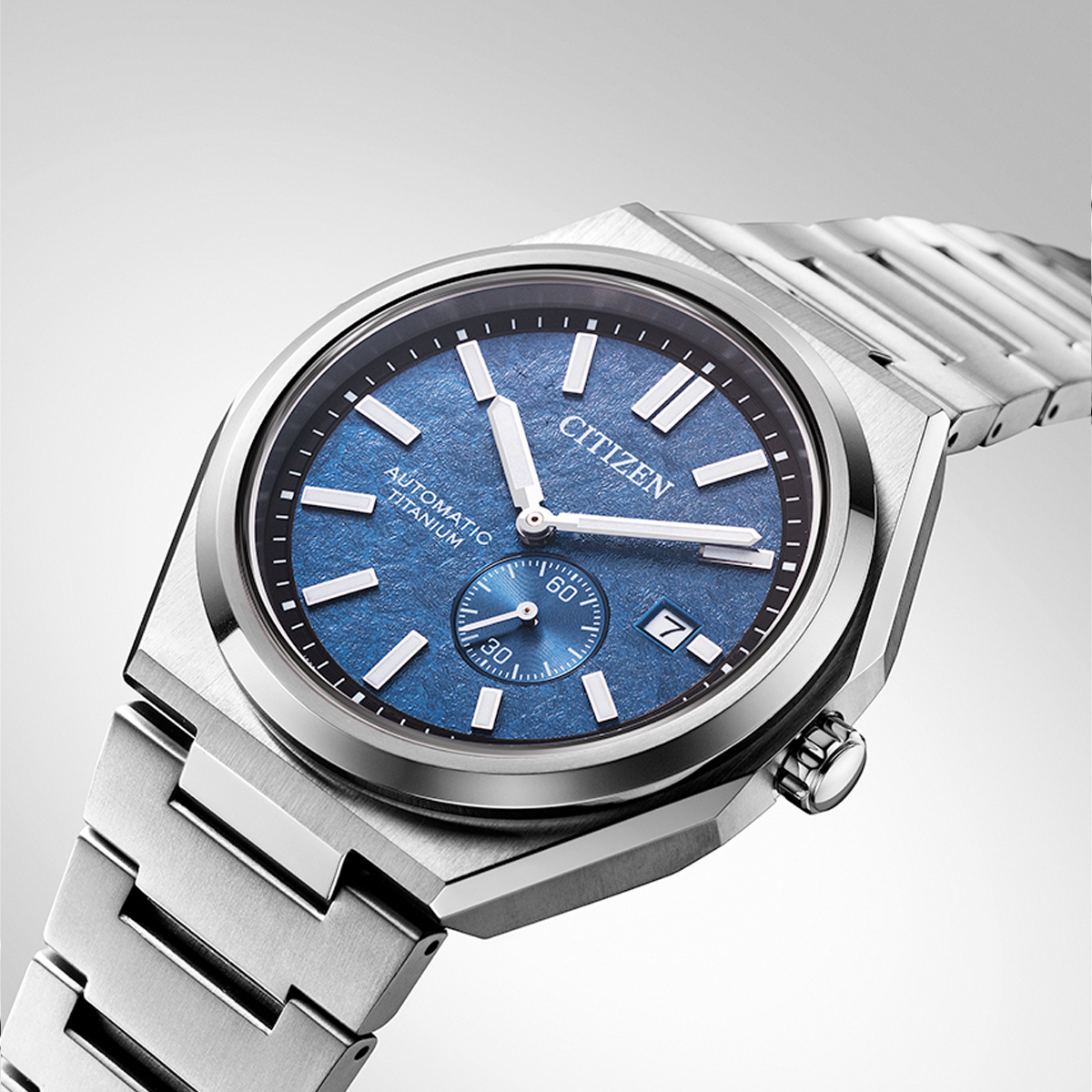CITIZEN Super-Titanium NJ0180-80L 藍面 鈦金屬 自動機械手錶