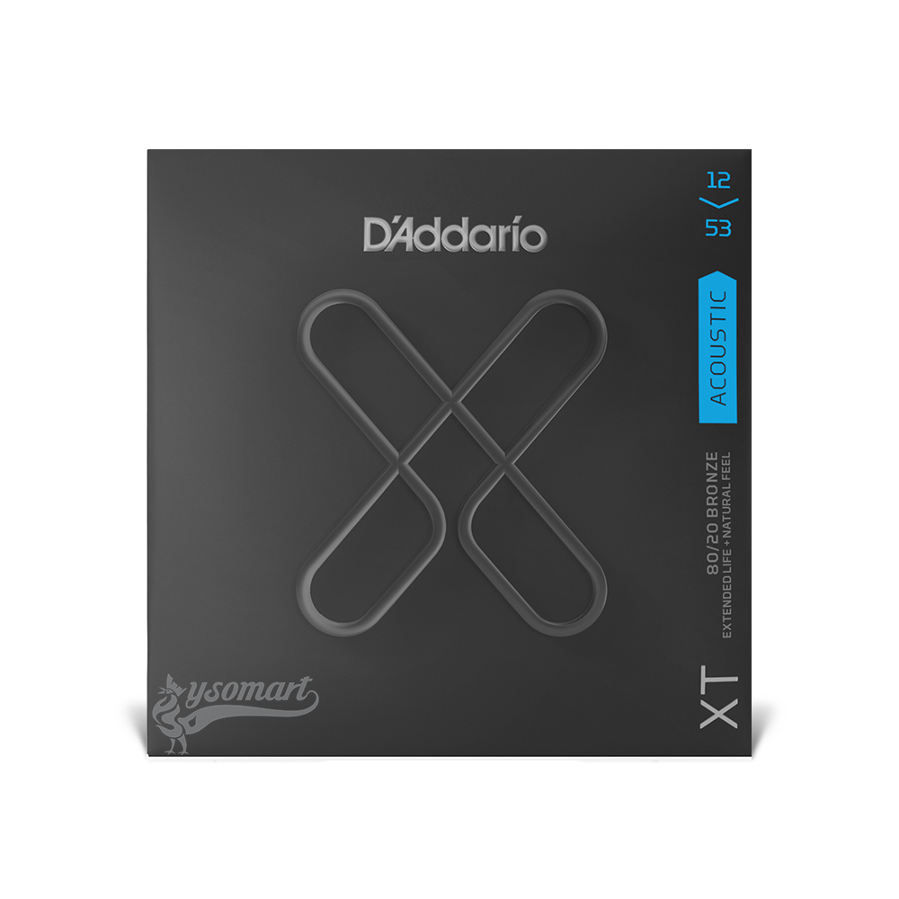 D’Addario XT 80/20 Bronze XTABR1253 覆膜黃銅民謠吉他套弦 (012-053)