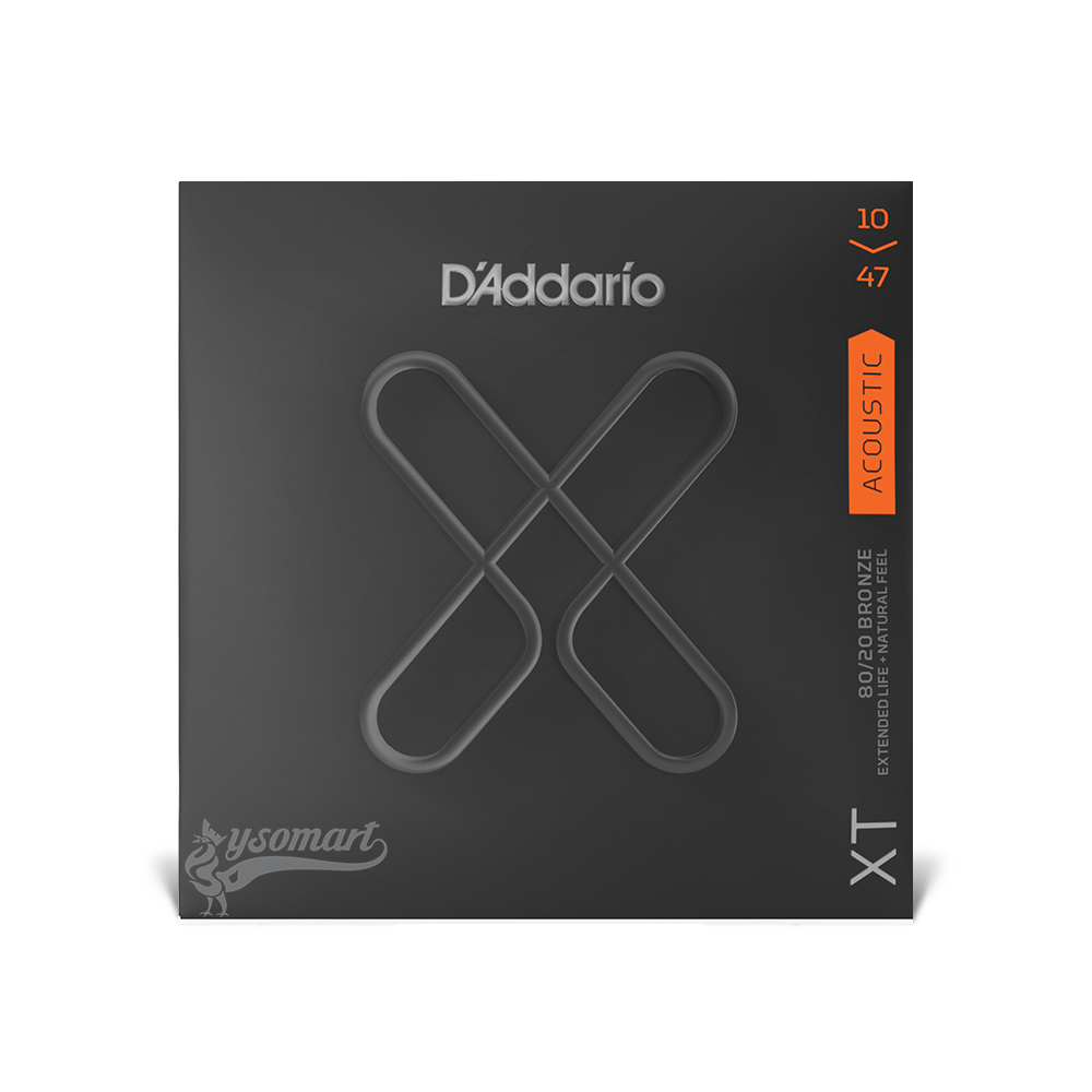 D’Addario XT 80/20 Bronze XTABR1047 覆膜黃銅民謠吉他套弦 (010-047)
