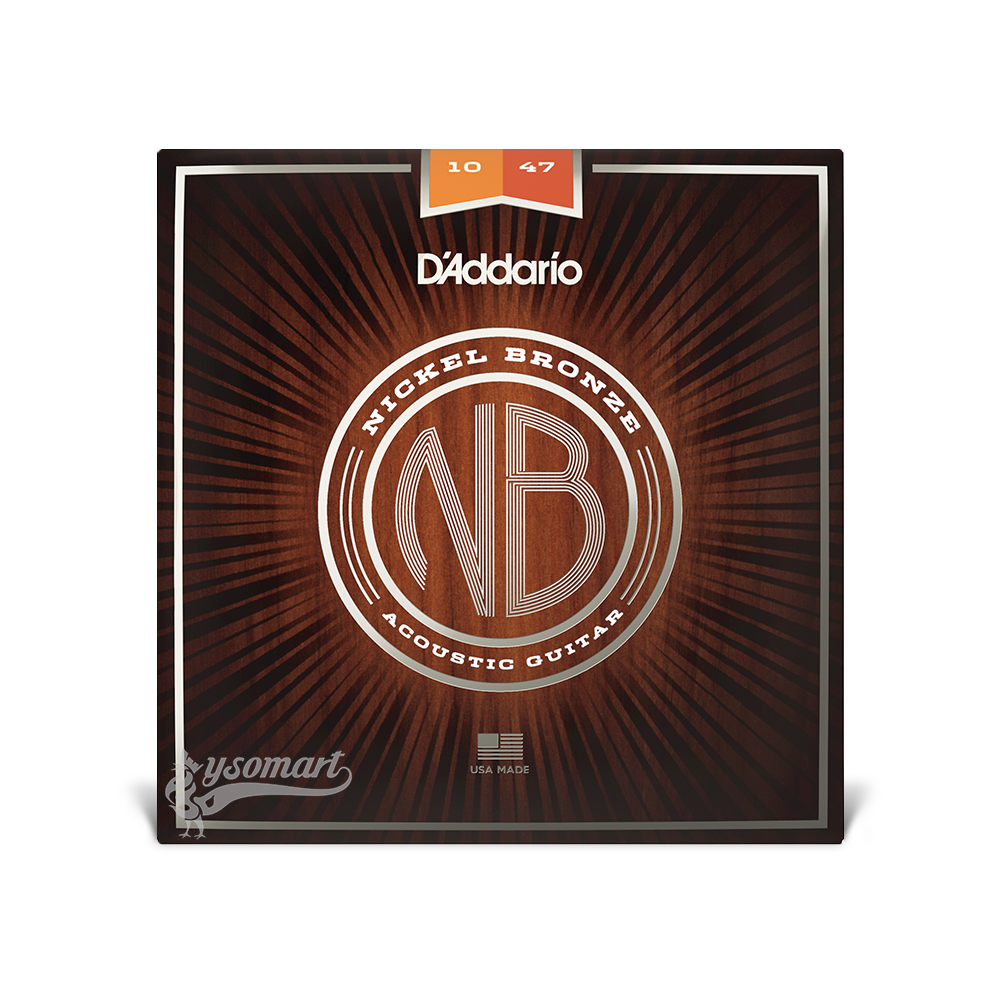 D’Addario Nickel Bronze NB1047 鎳銅民謠吉他套弦 (010-047)