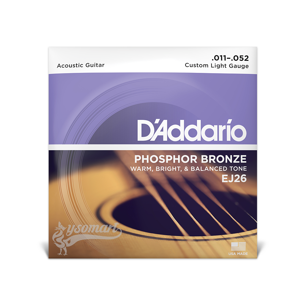 D’Addario Phosphor Bronze EJ26 磷青銅民謠吉他套弦 (011-052)