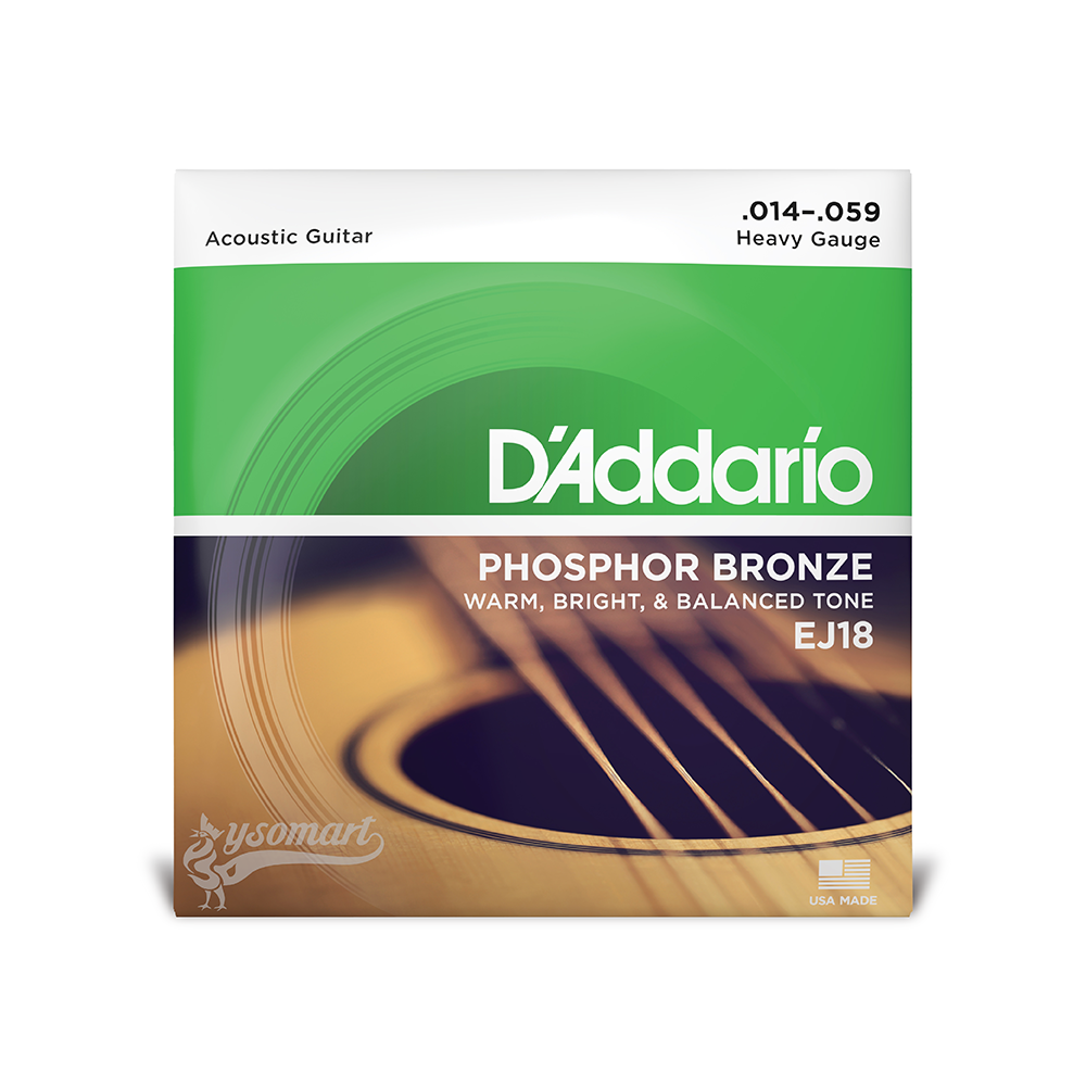 D’Addario Phosphor Bronze EJ18 磷青銅民謠吉他套弦 (014-059)