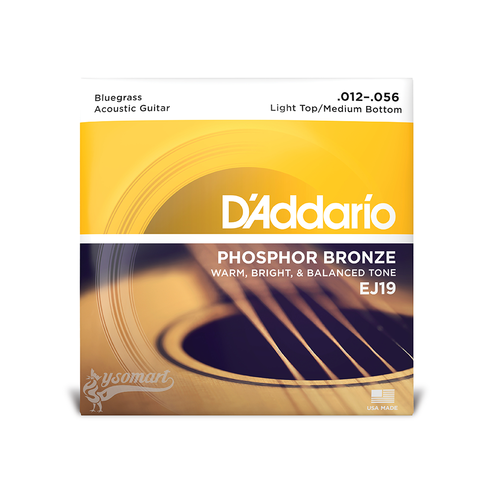 D’Addario Phosphor Bronze EJ19 磷青銅民謠吉他套弦 (012-056)