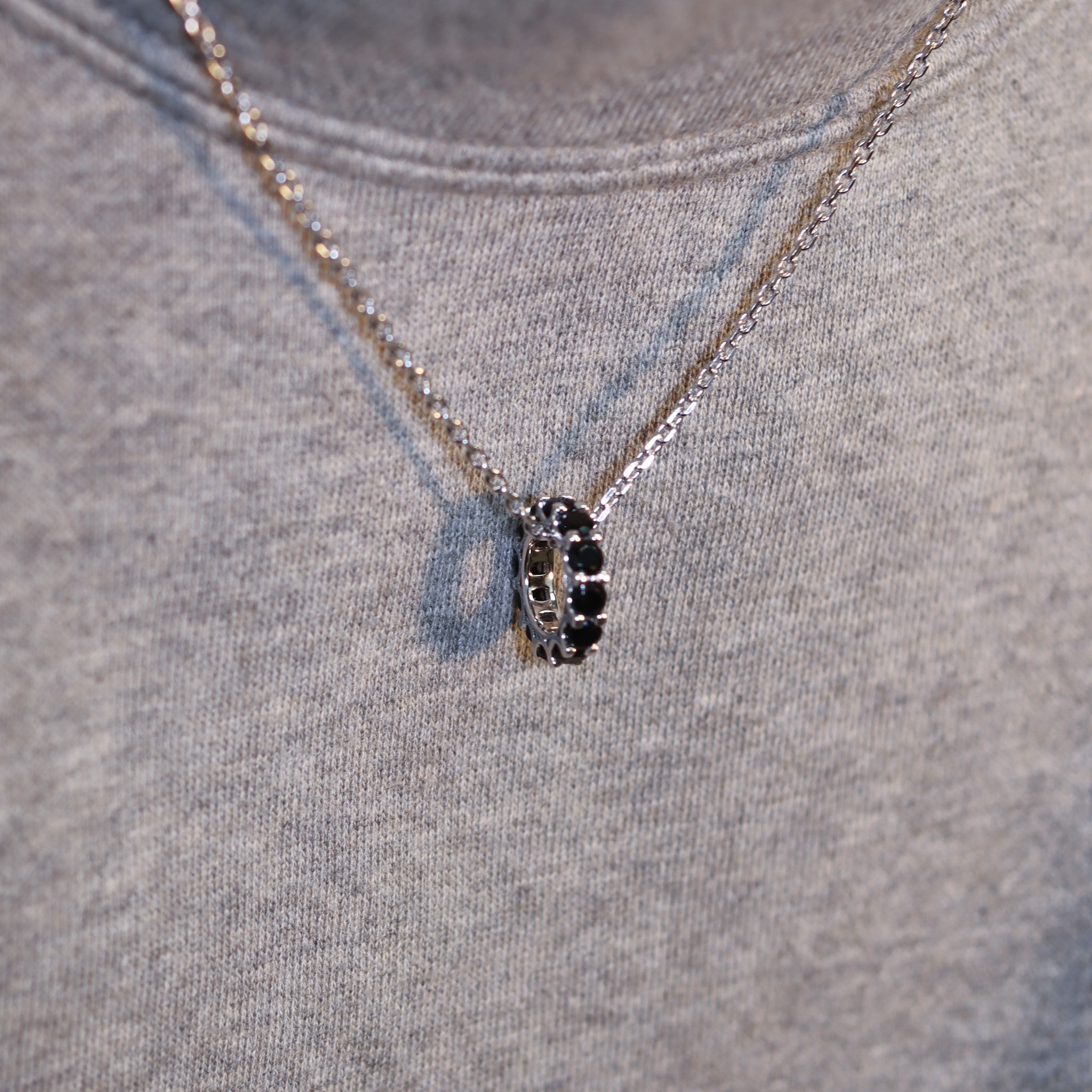 | 925 Silver・White Gold | Love Wheel Couple Necklace（Black / Rose Gold） | NE1255 |