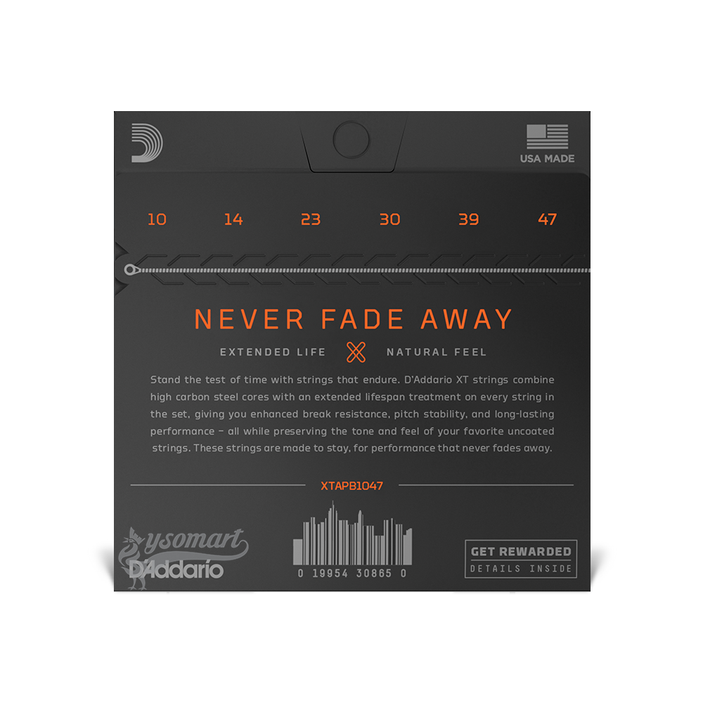 D’Addario XT Phosphor Bronze XTAPB1047 覆膜磷青銅民謠吉他套弦 (010-047)