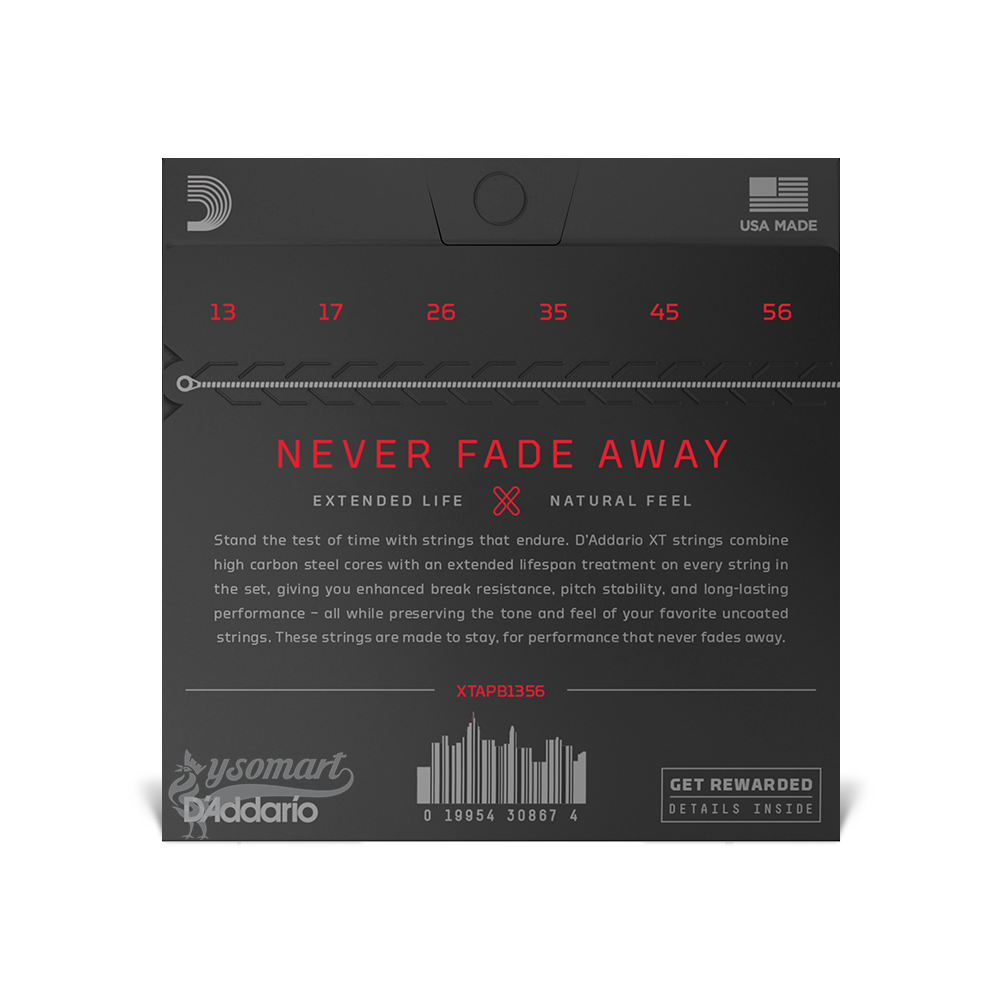 D’Addario XT Phosphor Bronze XTAPB1356 覆膜磷青銅民謠吉他套弦 (013-056)