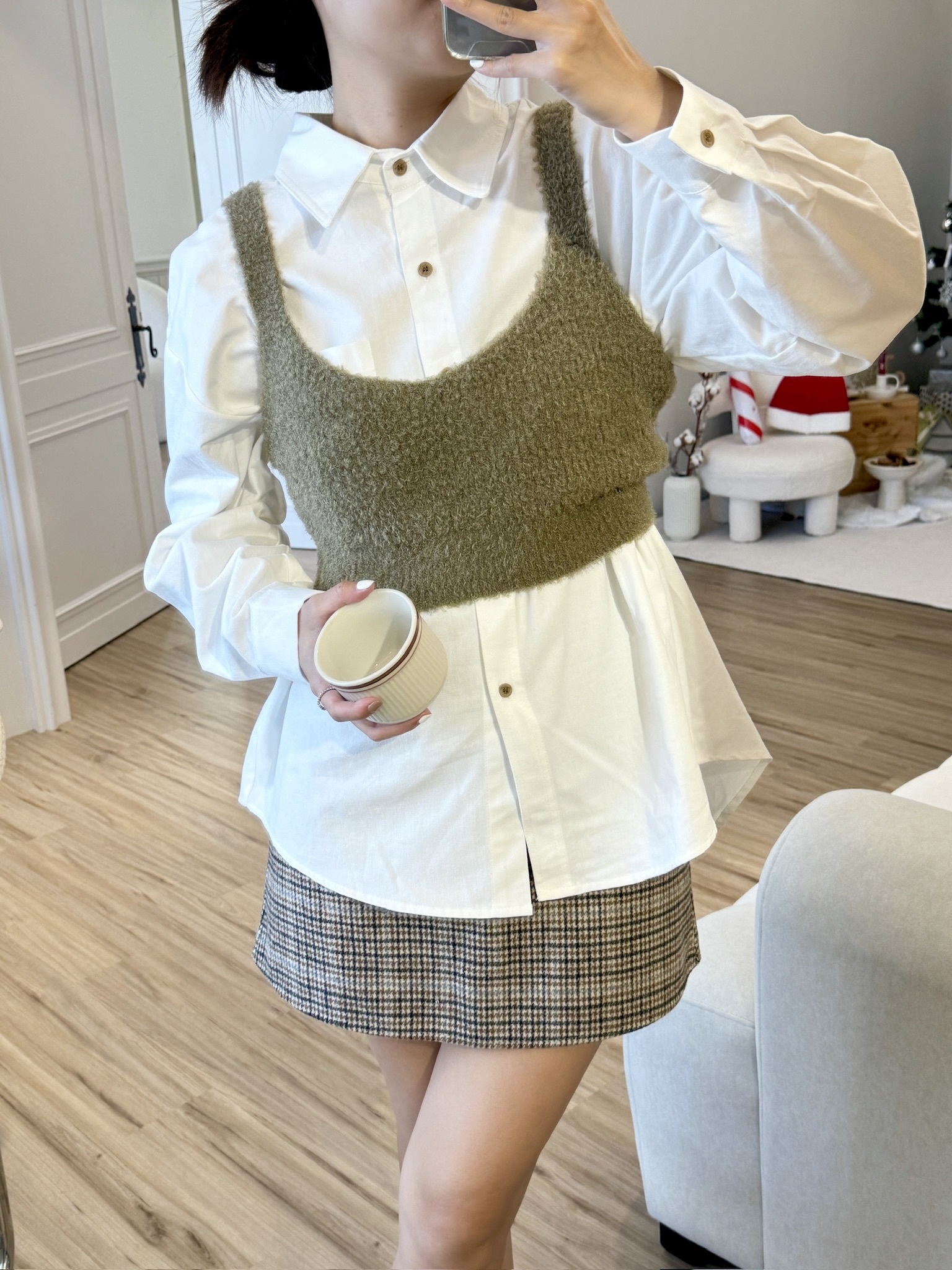 暖呼呼羊羔毛背心