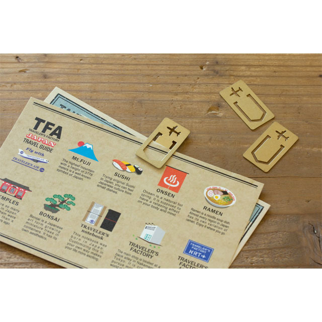 TFA限定 TN黃銅飛機書籤夾 - TRAVELER’S notebook