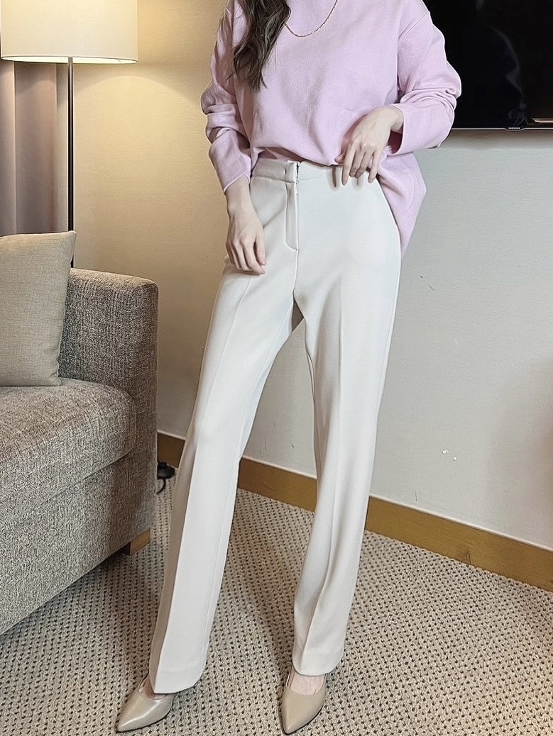 氣質素面長袖針織上衣