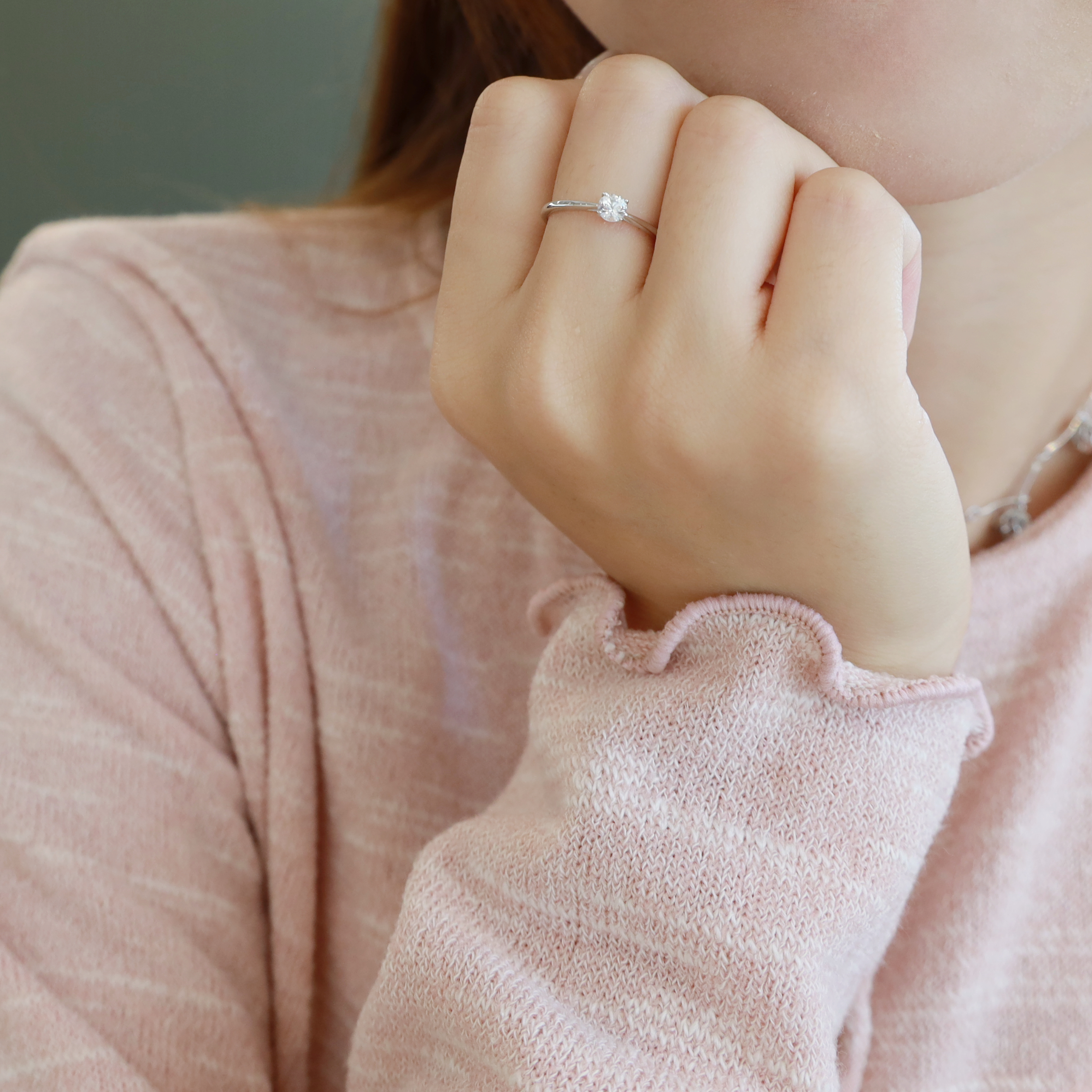 || R6-S-TZ-WG || LUMI高貴單石戒指