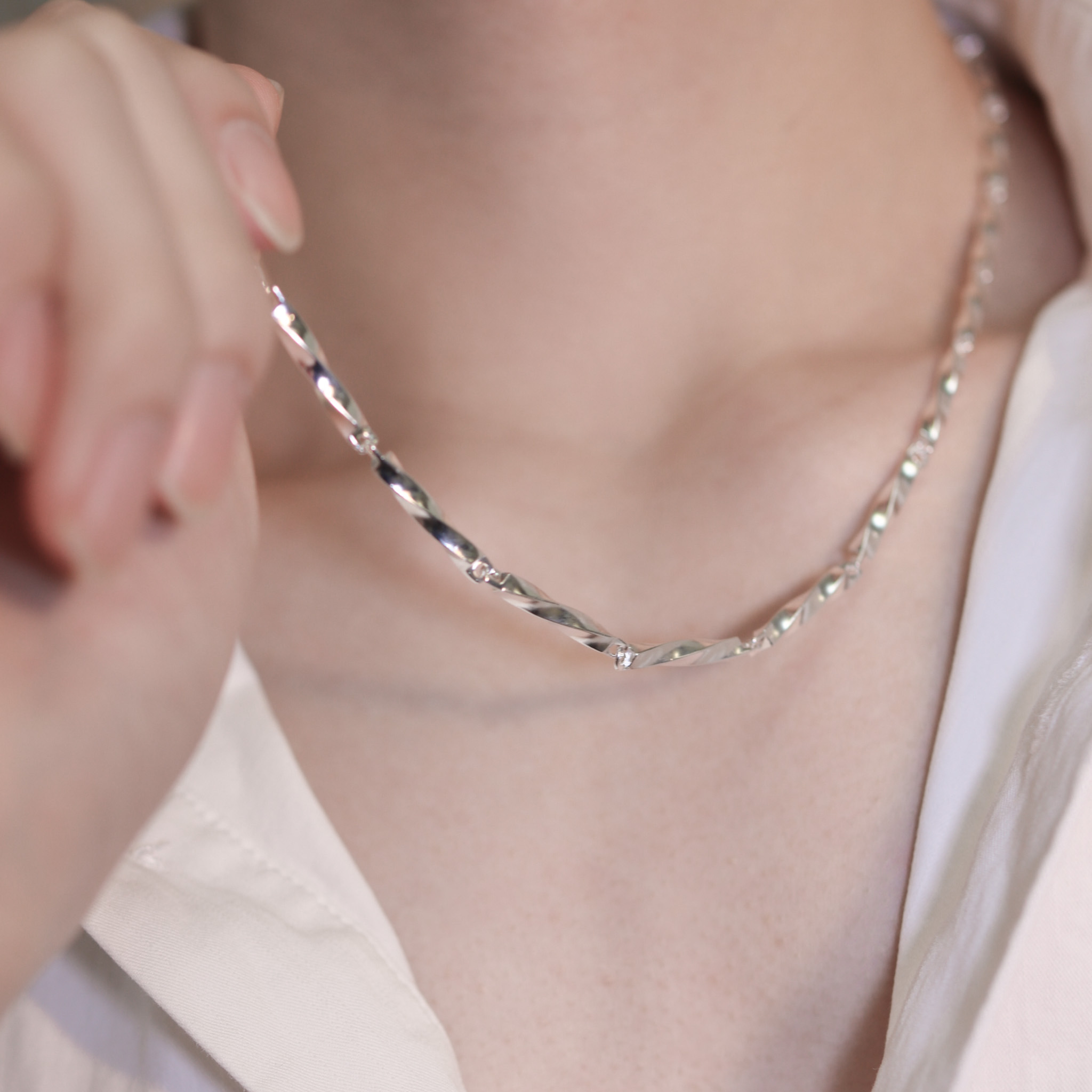 | 925銀丨身後是你粗項鍊 | NE1269 |