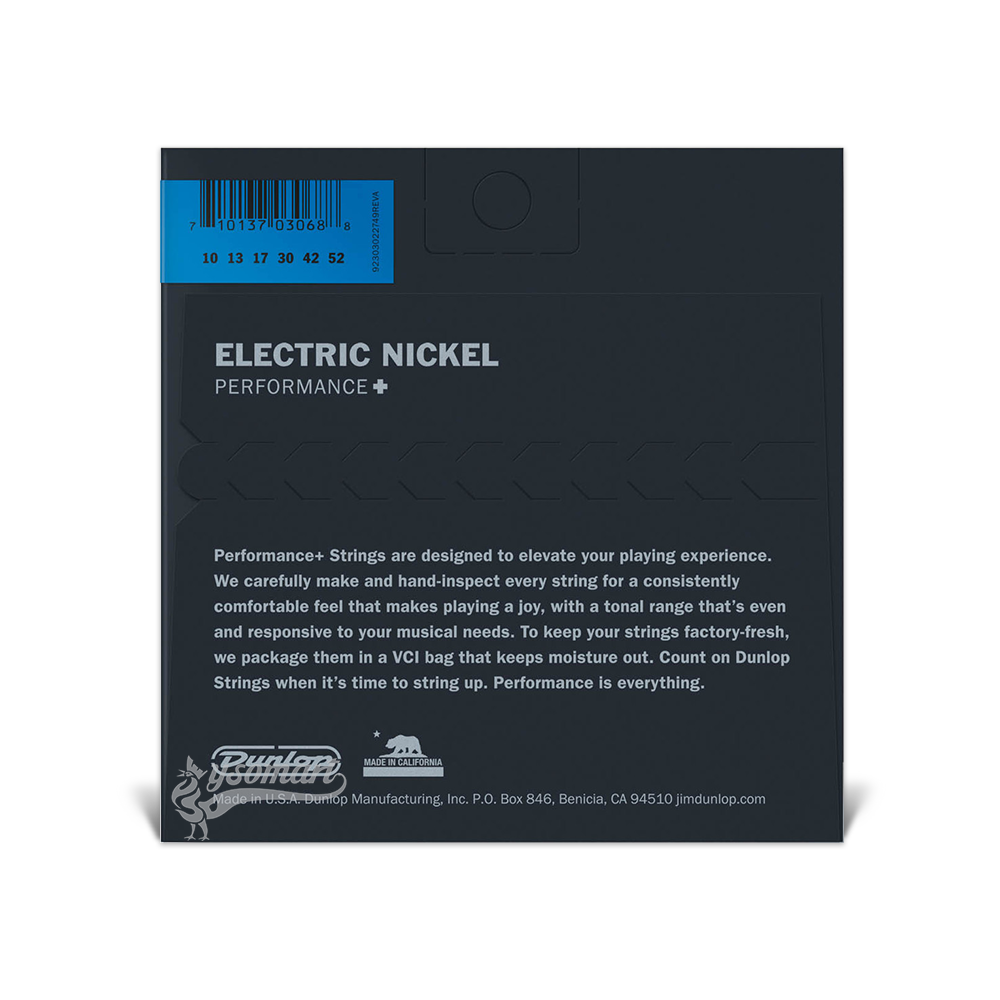 Dunlop PERFORMANCE+ DEN1052 電吉他套弦 (010-052)