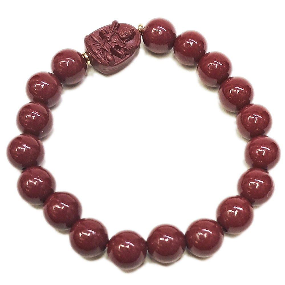 虛空藏菩薩{紫金砂 硃砂}手珠10mm【十方】153920