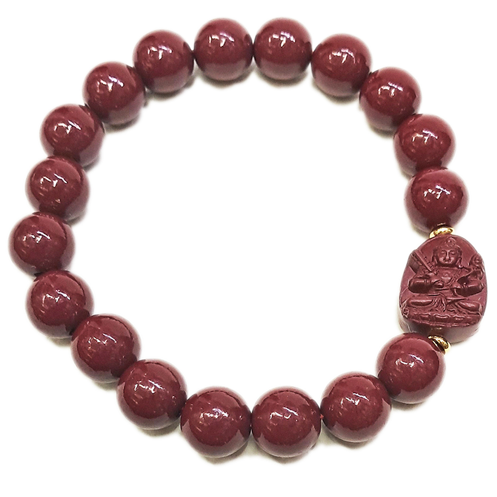 虛空藏菩薩{紫金砂 硃砂}手珠10mm【十方】153920