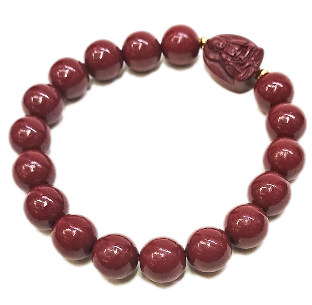 阿彌陀佛{紫金砂 硃砂}手珠10mm【十方】153921