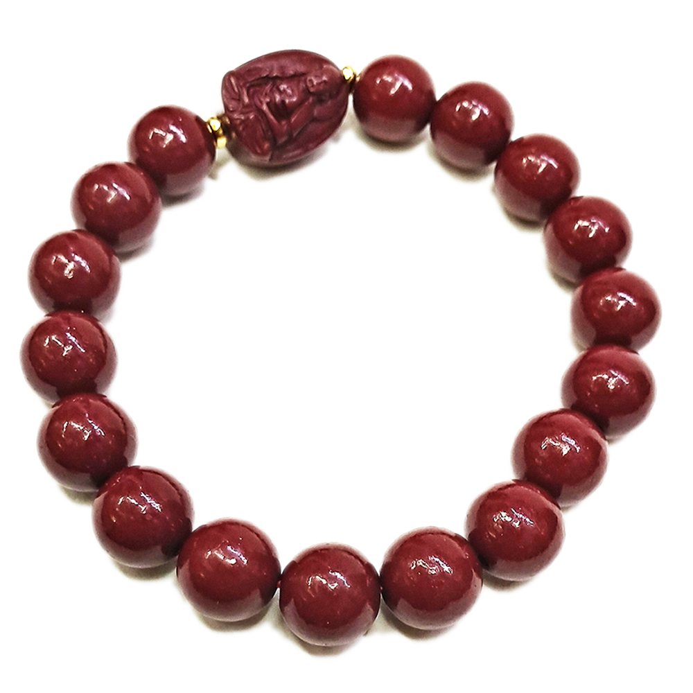 阿彌陀佛{紫金砂 硃砂}手珠10mm【十方】153921