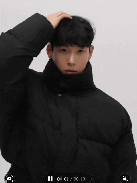 Mook 高領短版羽絨外套