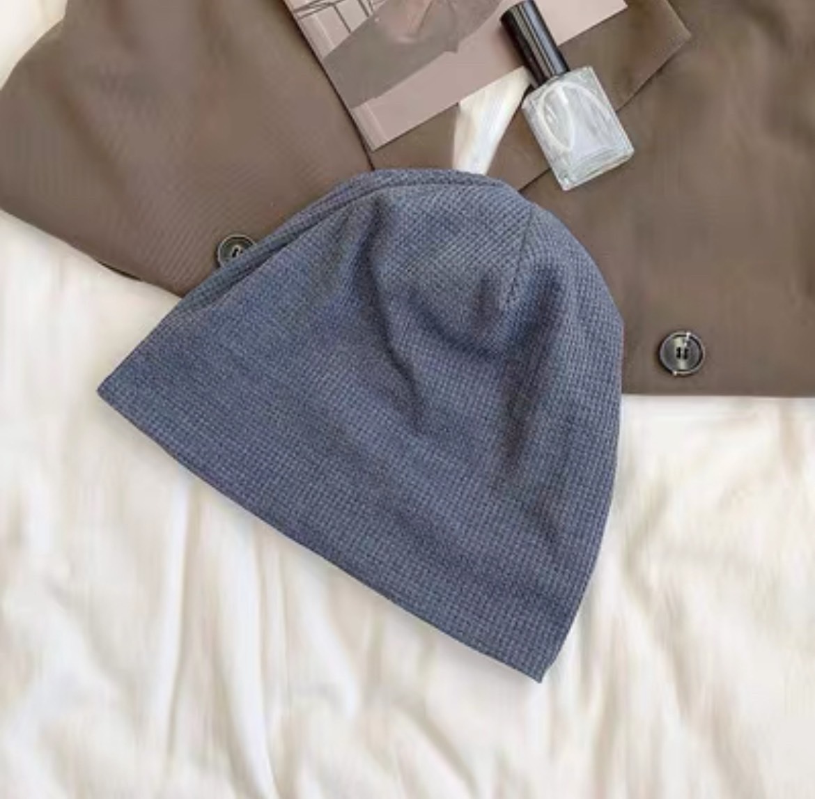 鬆餅格推推帽/二色