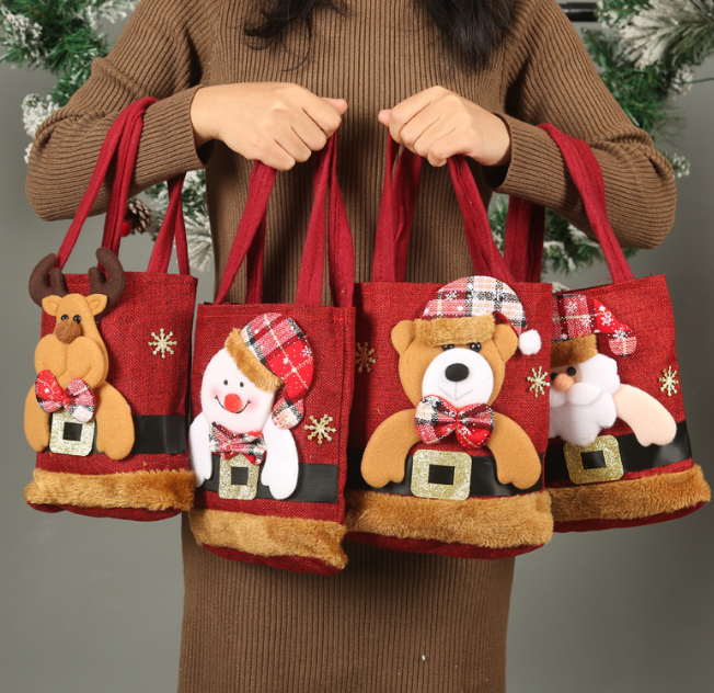 圣诞现货  圣诞手提袋 20cmx20cm 随机