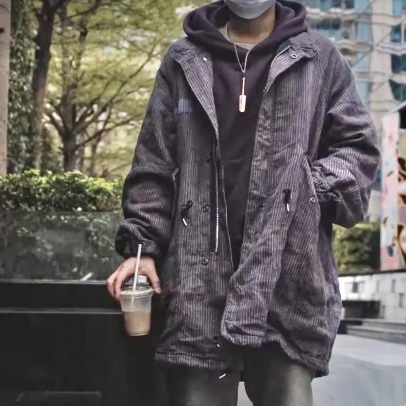 ON SALE: VISVIM SIX-FIVE FISHTAIL SANTOME (LINEN) - NAVY STIRPE SIZE 2 IN STOCK NOW (現貨發售中)