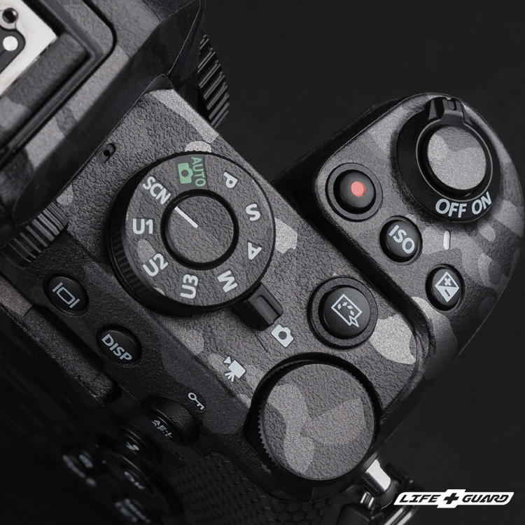 LIFE+GUARD Nikon Z50 II 相機貼膜按鍵特寫展示圖