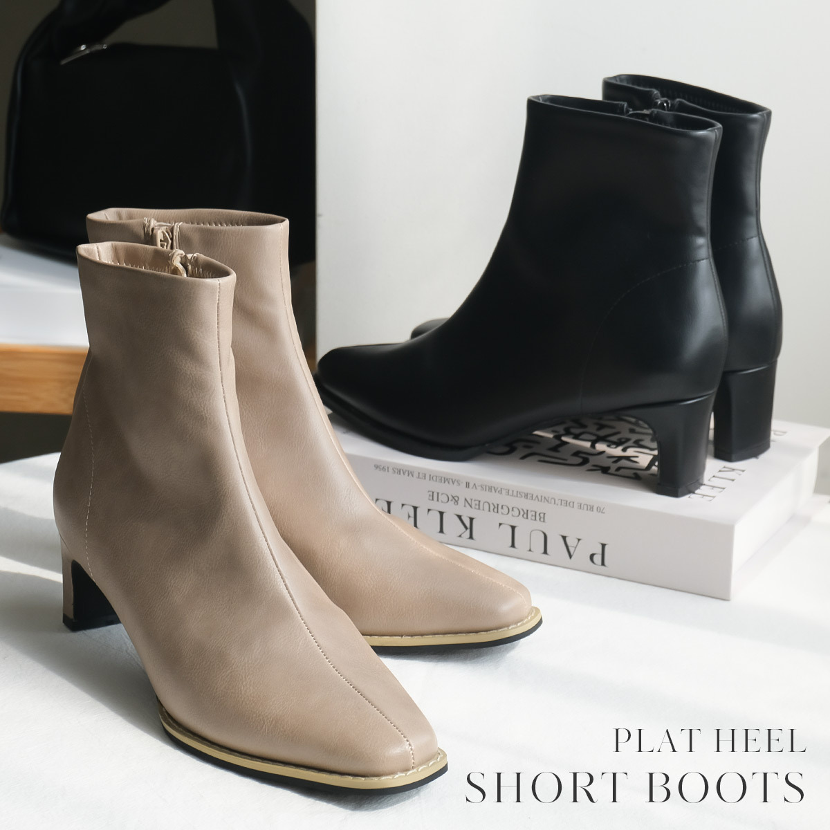 秋冬女神 方頭板跟靴 【CX3221】