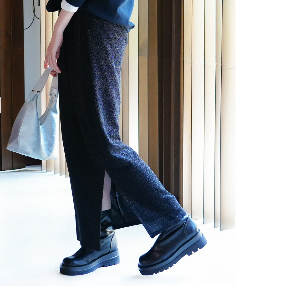 鬆糕厚底 前拉鍊率性襪靴