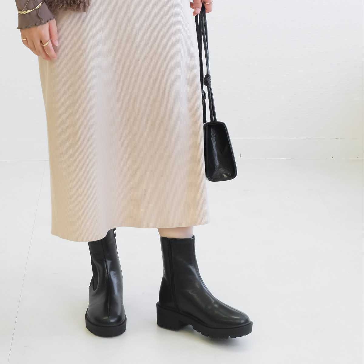 酷甜女孩 側拉鍊切爾西靴