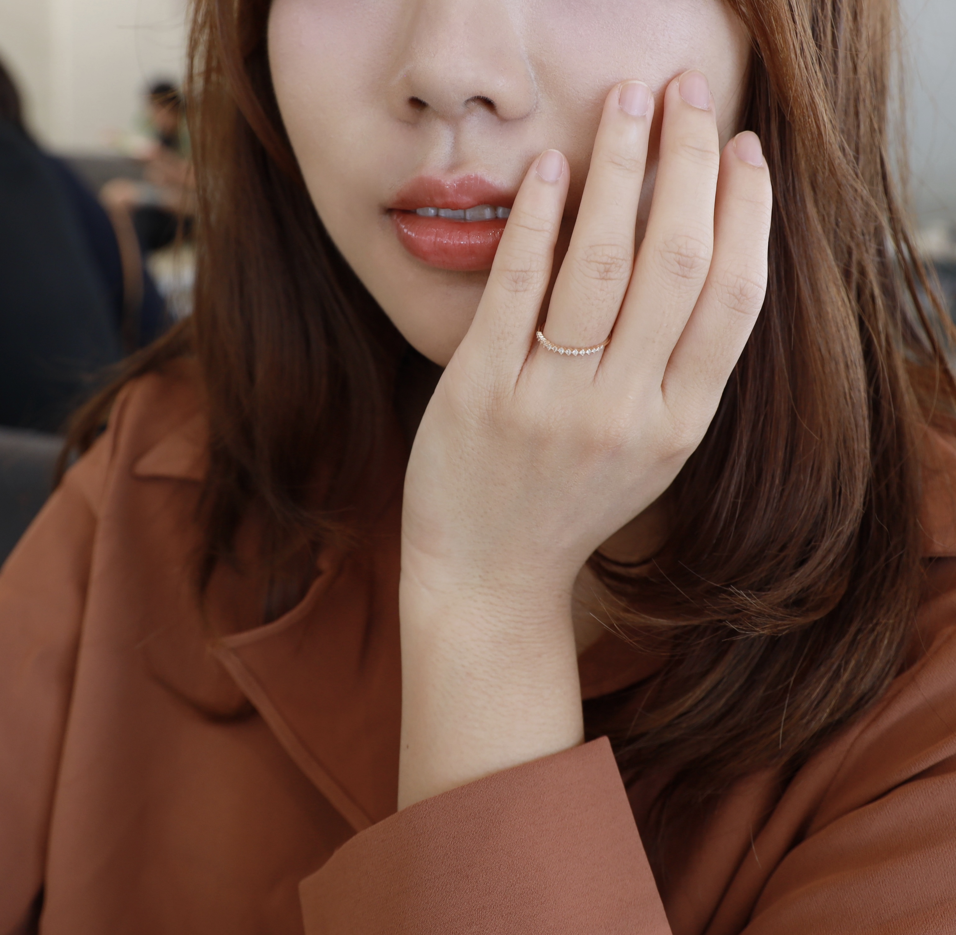 || R3-S-TZ-YG || LUMI氣質純銀閃石戒指