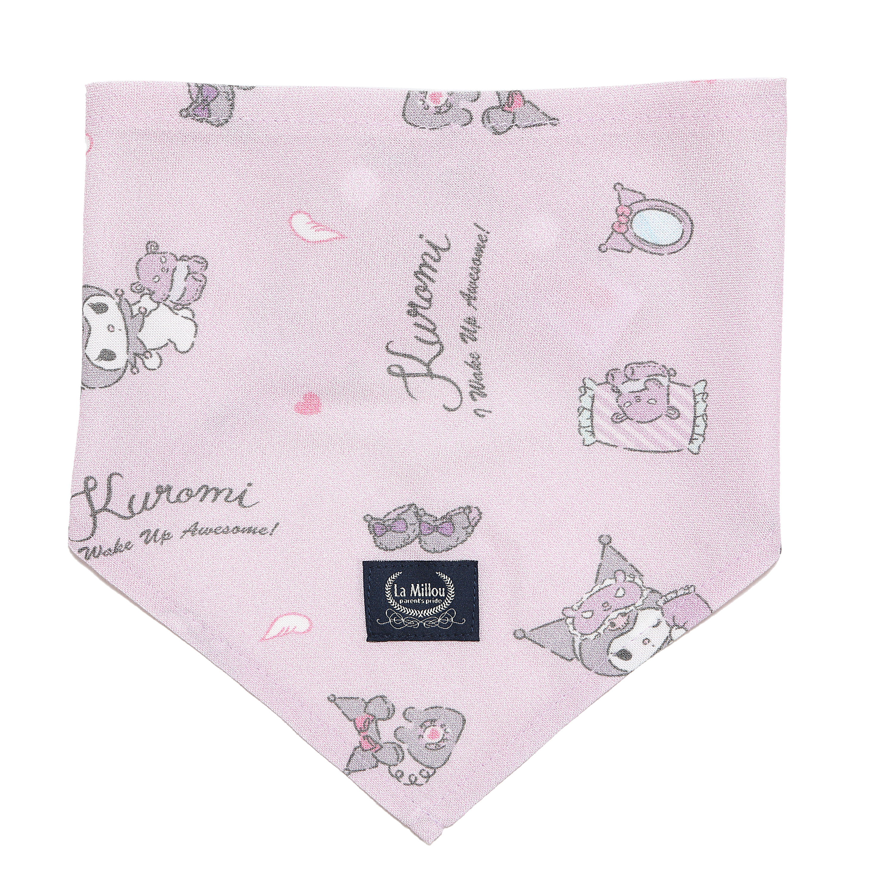 La Millou波蘭 竹纖涼感口水兜｜抗菌口水兜｜KUROMI酷洛米聯名款_睡睡篇