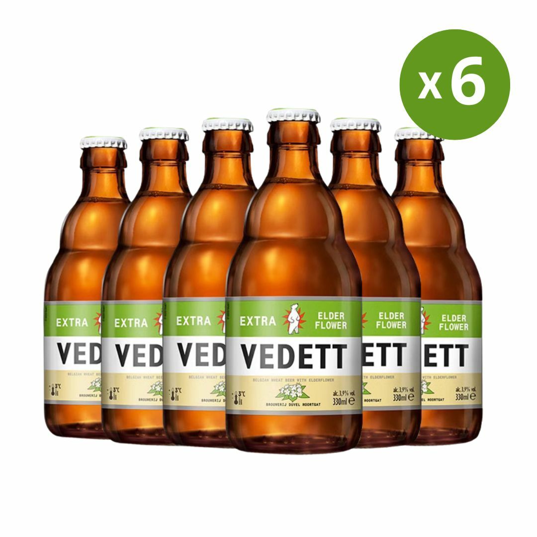 Belgium Vedett- White Bear Elder flower 330ml * 6 bottles
