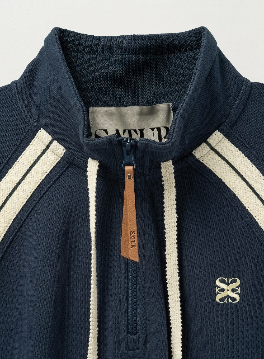 SATUR LAWTON HALF ZIP-UP SWEATSHIRT