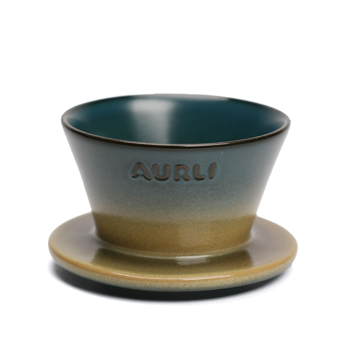 Aurli 奧利│工藝商品_U70濾杯_藍黃漸層