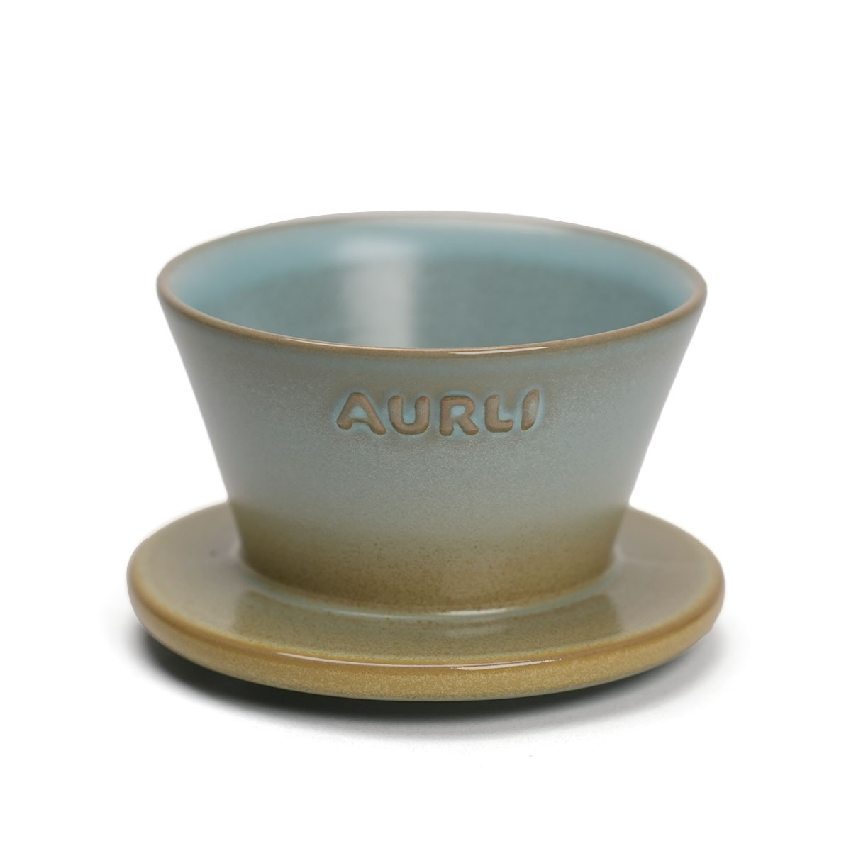 Aurli 奧利│工藝商品_U70濾杯_黃藍漸層