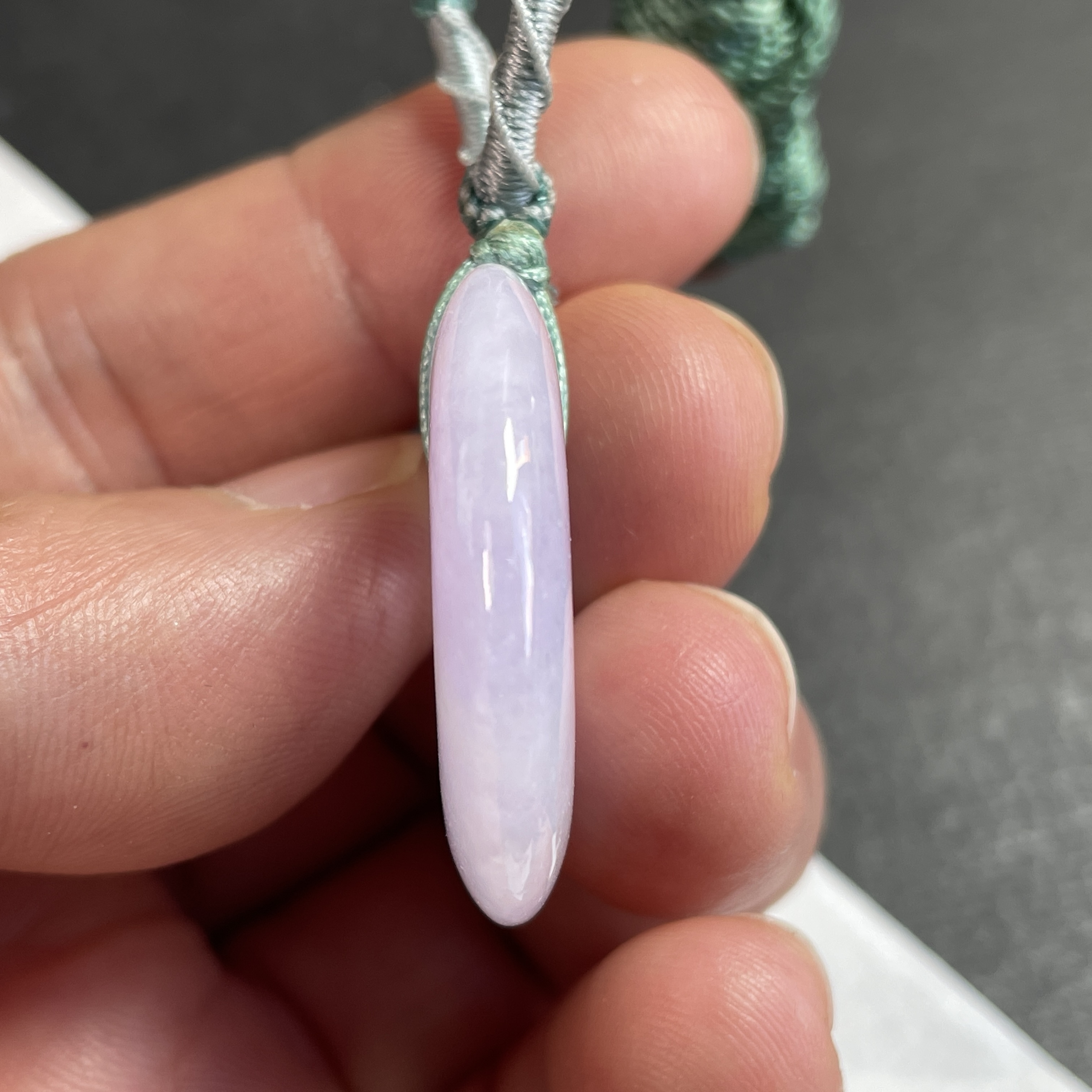 J2377 翡翠冰紫平安扣 (30mm直徑)