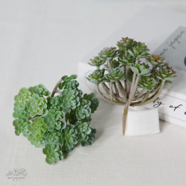 人造多肉 24叉小仙人顆  3色