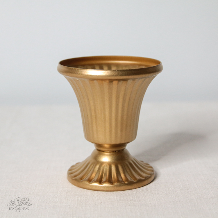 金屬花器 復古冠軍杯 小 金 2款