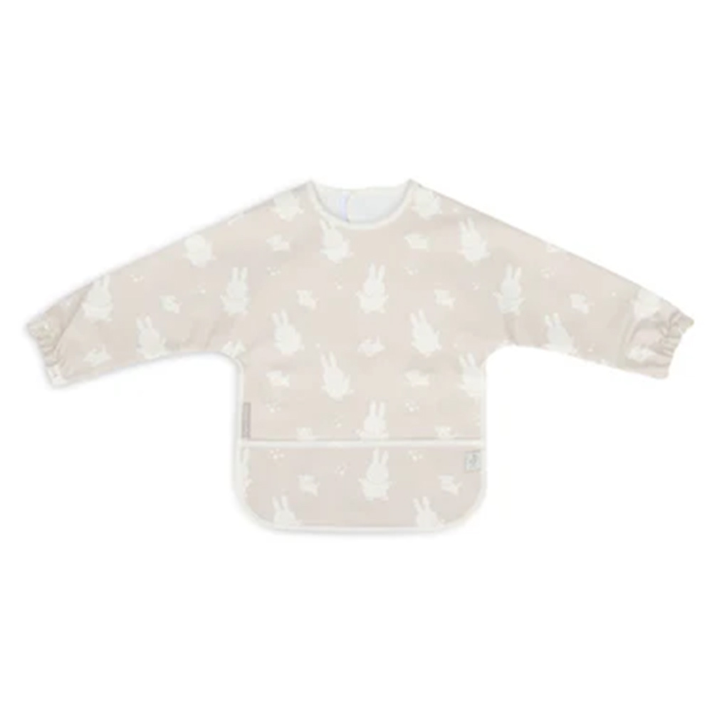 荷蘭Jollein Miffy & Snuffy長袖防水圍兜-Nougat