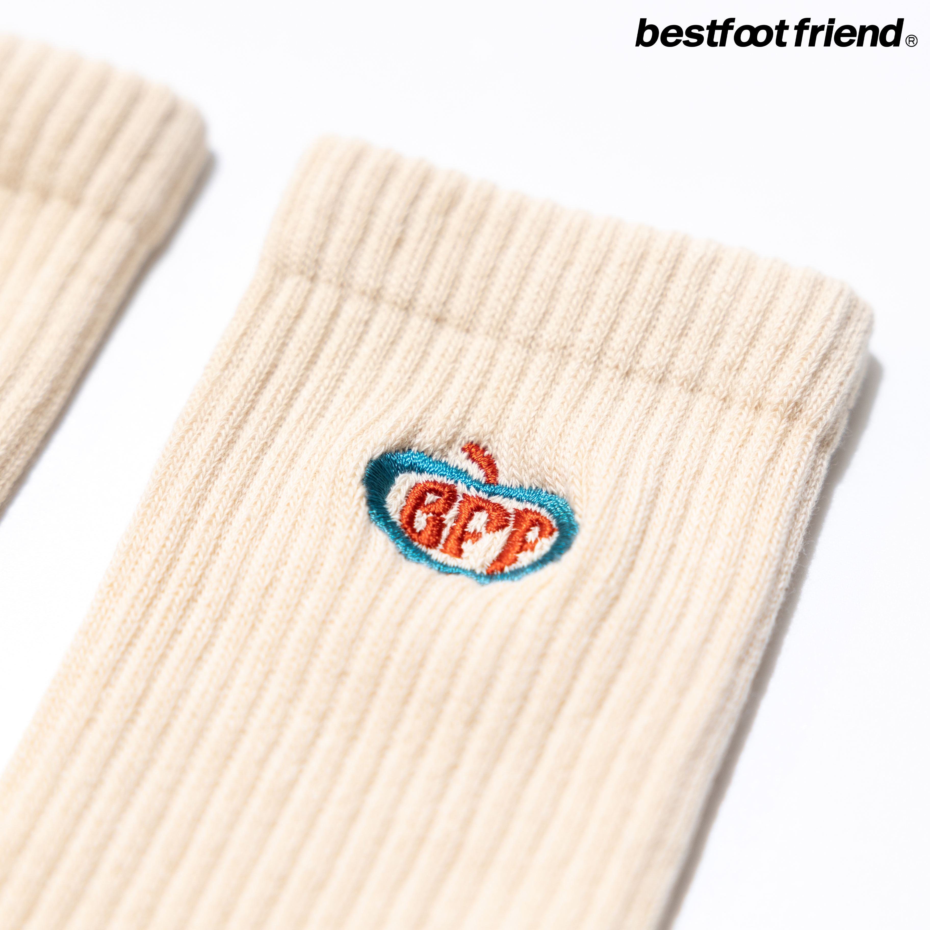 Best Foot Friend Apple Logo Socks