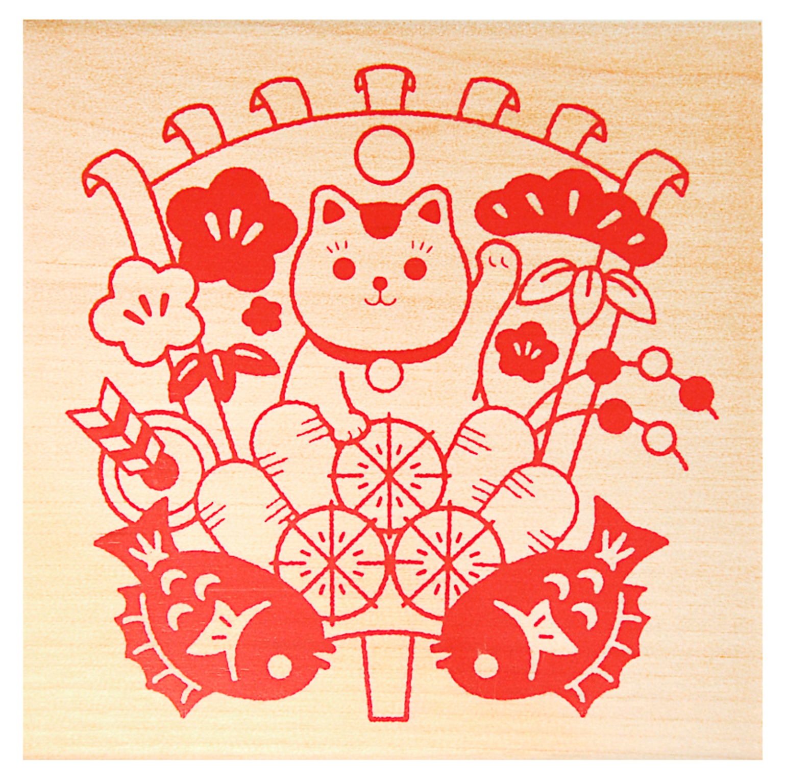 KODOMO NO KAO 新年祝賀章（招財貓）