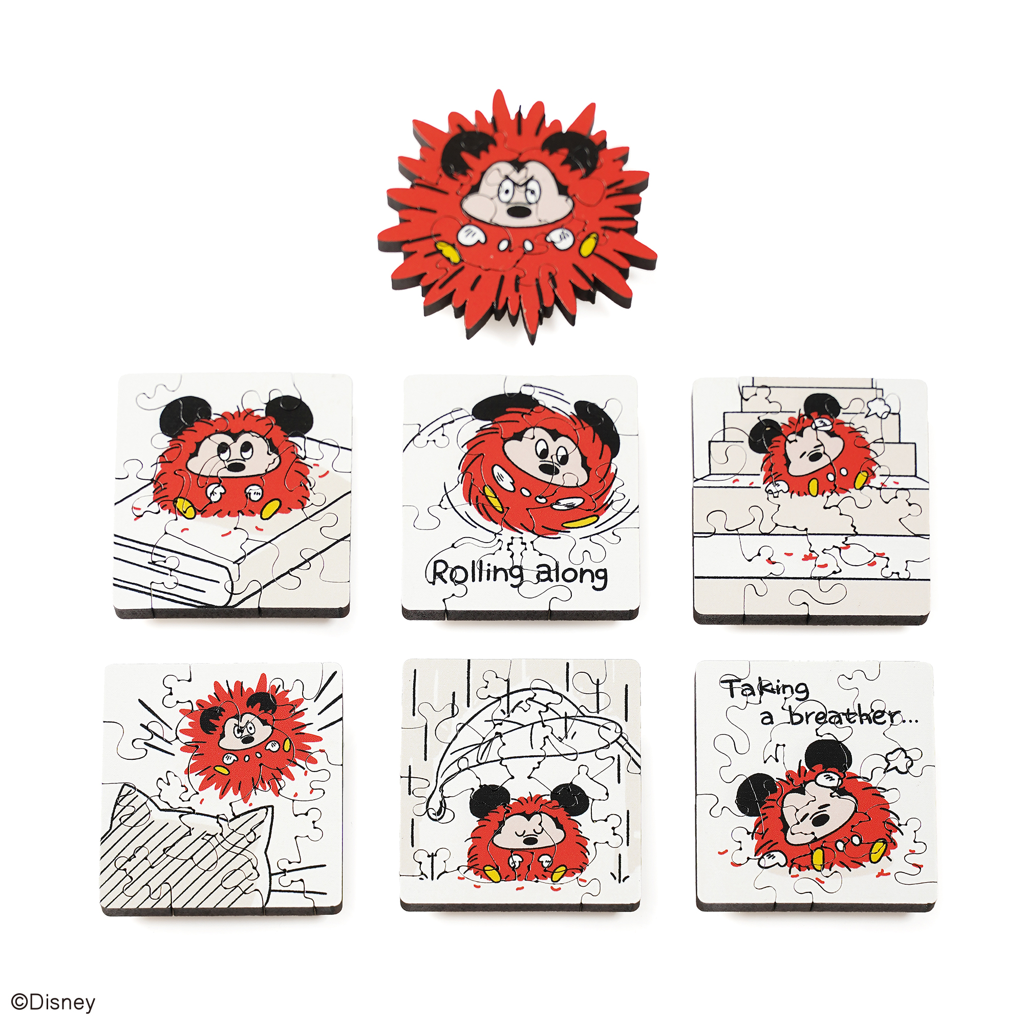 mini木拼-毛球米奇