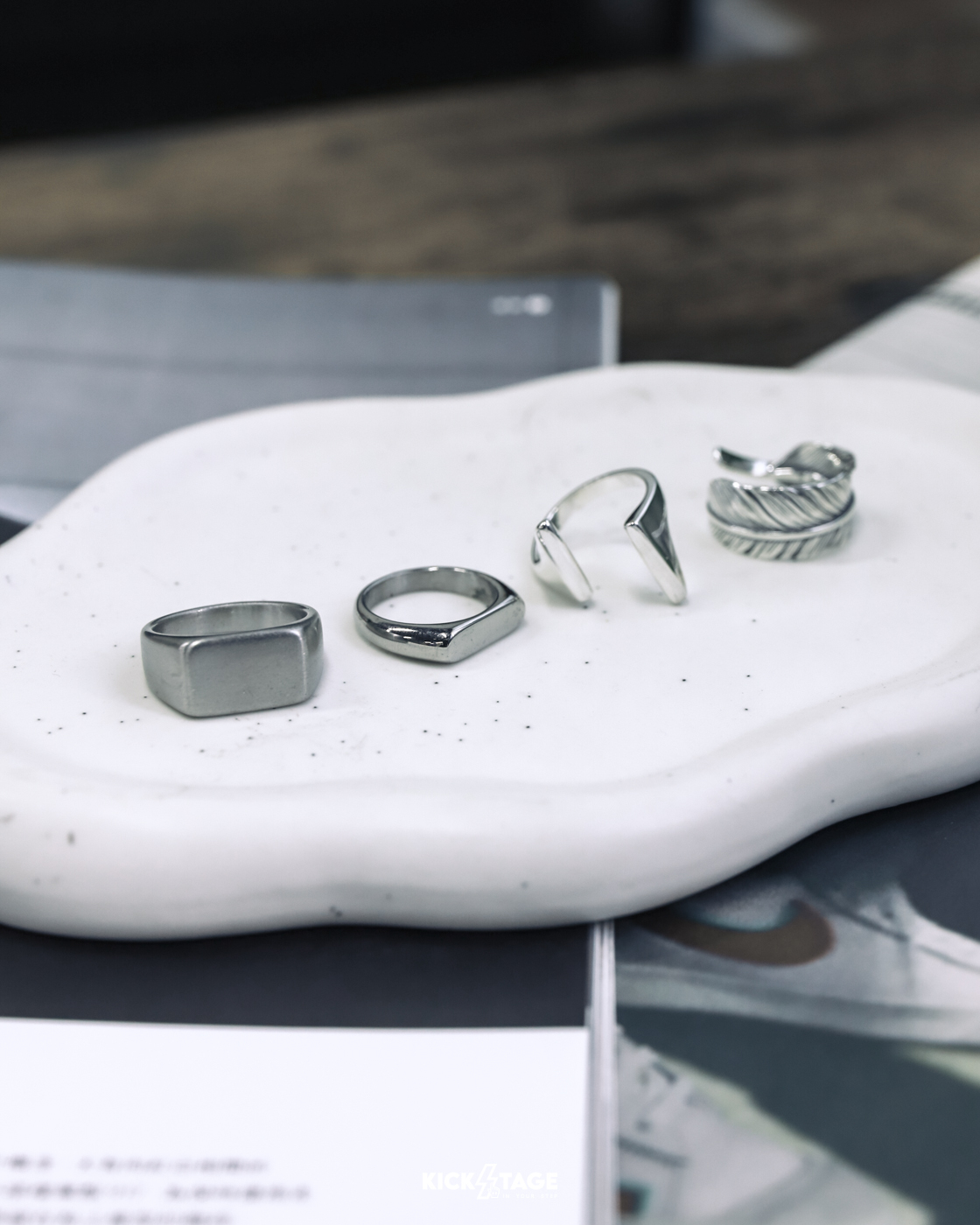 Remesso Design The Rings 純鋼印戒 純銀羽毛戒指【R02-F/R03-F/R05-F/R14-F】