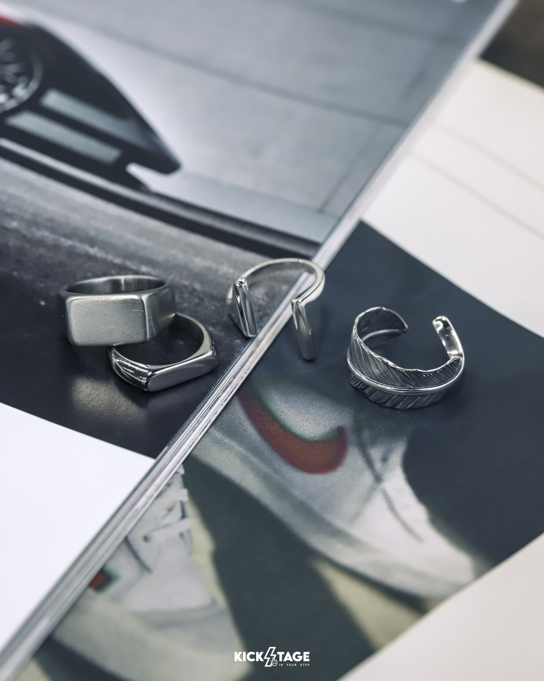 Remesso Design The Rings 純鋼印戒 純銀羽毛戒指【R02-F/R03-F/R05-F/R14-F】