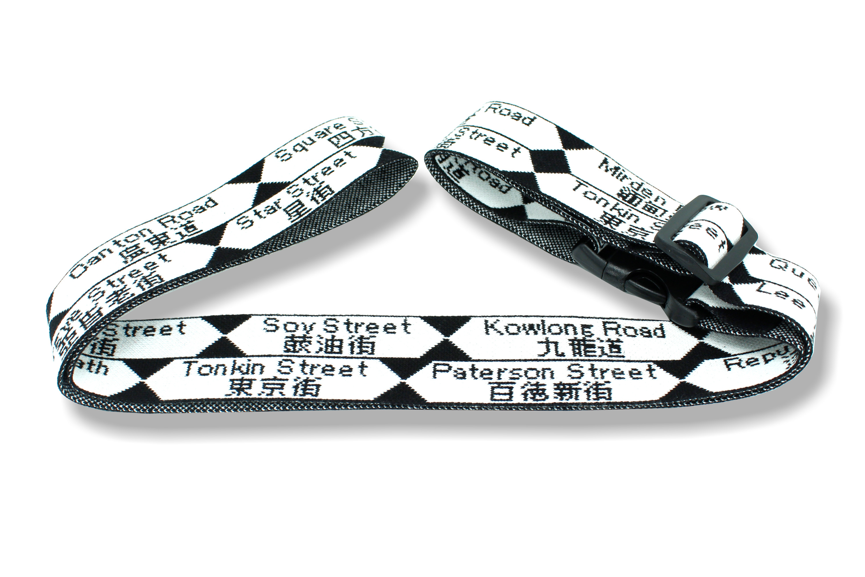 香港街道路牌行李帶