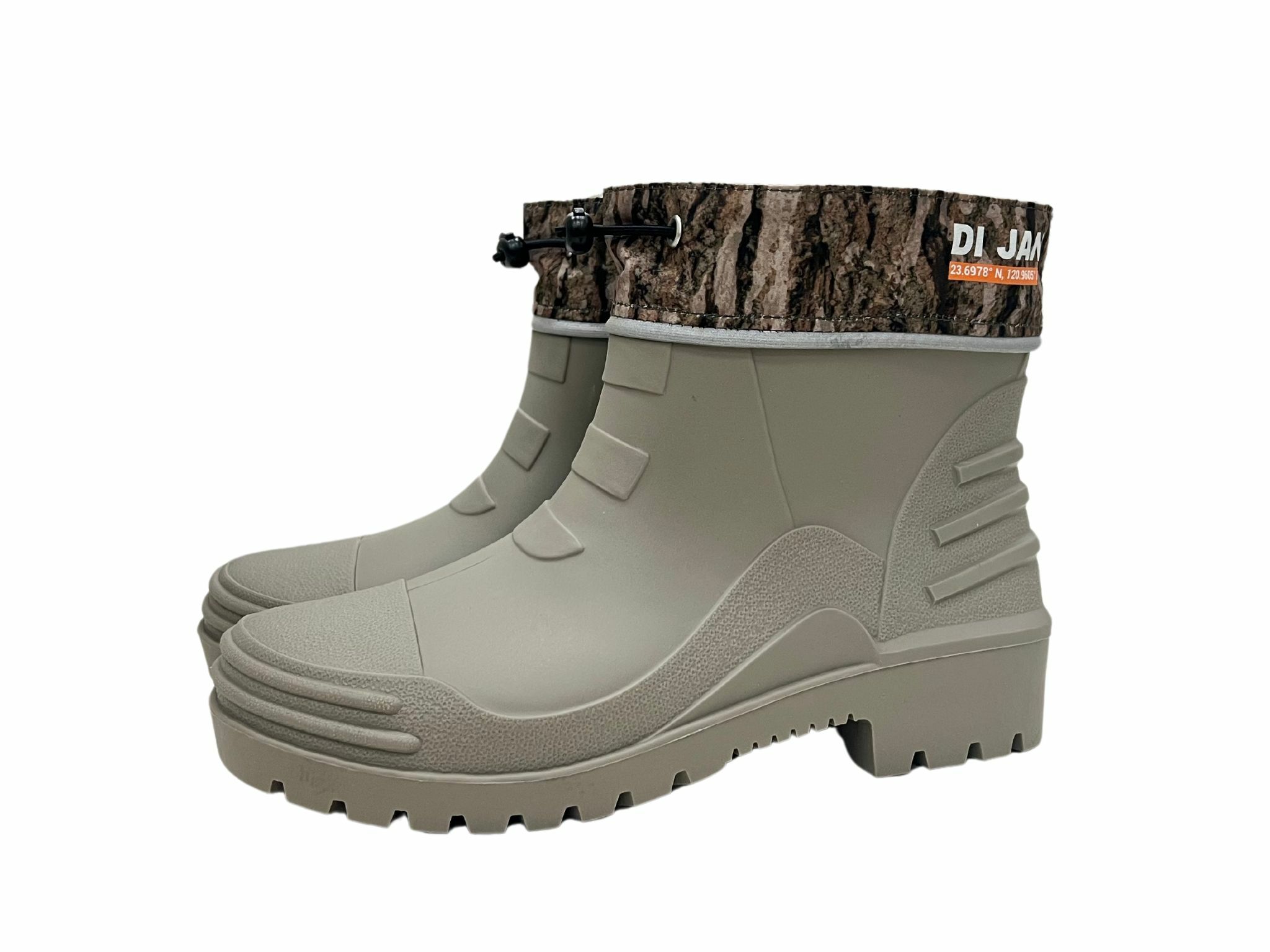 短筒野迷 - 灰 登山雨鞋 (附厚底乳膠鞋墊!)