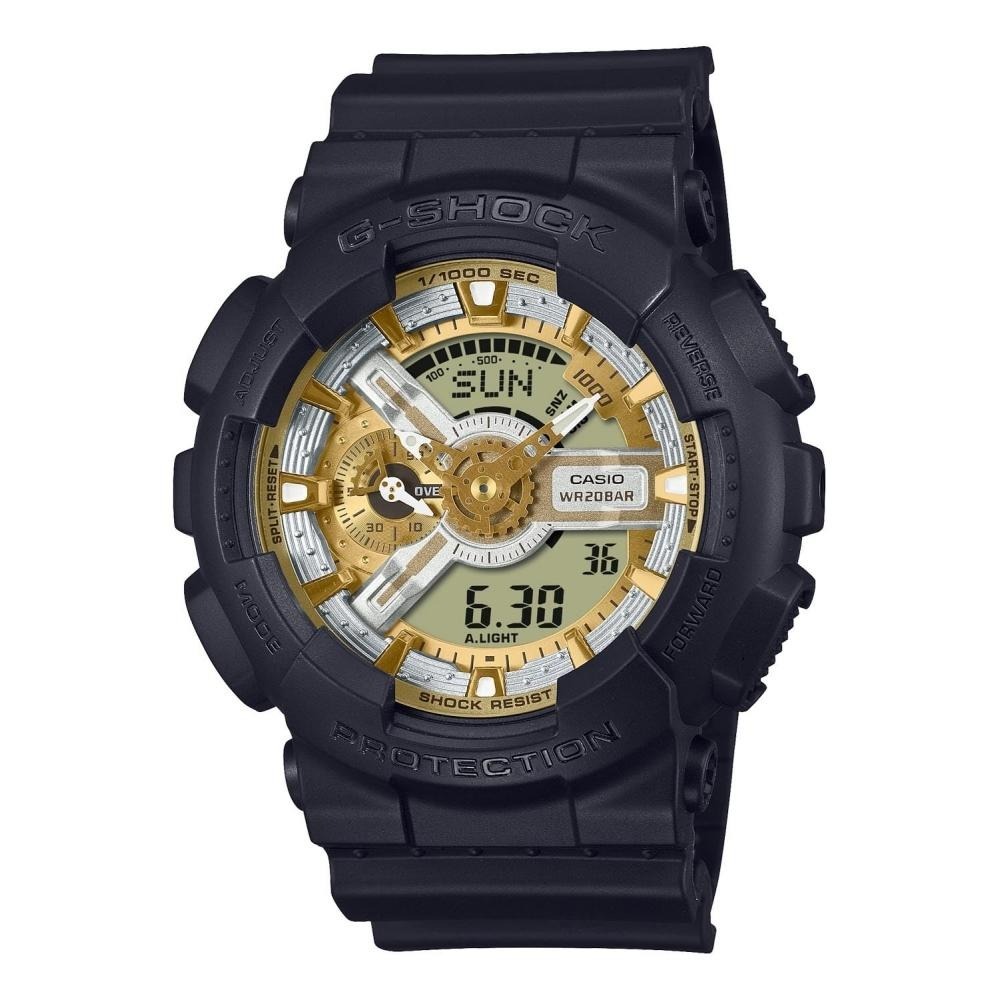 【CASIO G-SHOCK】 GA-110CD-1A9DR 時尚 街頭 碼錶 鬧鈴 報時 計時器 LED 燈 電子錶 手錶-