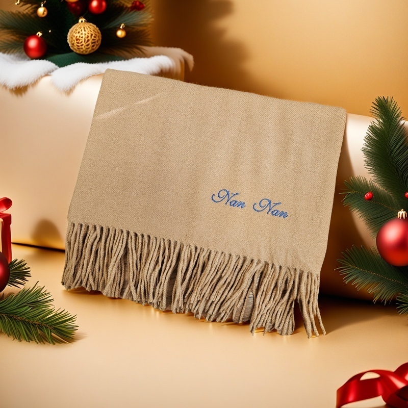 刺繡名字圍巾/披肩