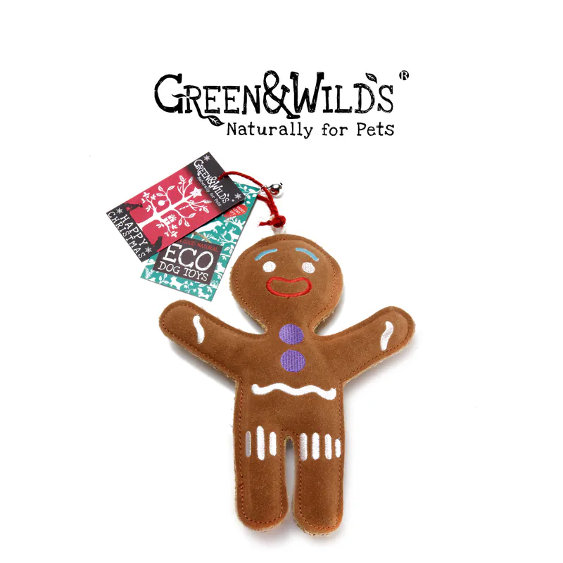 英國Green & Wilds｜天然黃麻啃咬玩具 - 薑餅人