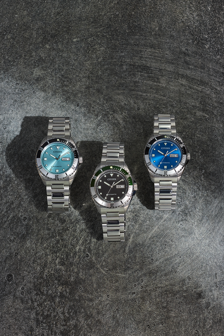 Citizen 星辰 Men's Sport Watch Automatic 42mm Stainless Steel Bracelet Blue Dial NH7530-52M , Black Dial NH7531-50E , Light Blue NH7530-52L 男士運動自動腕錶