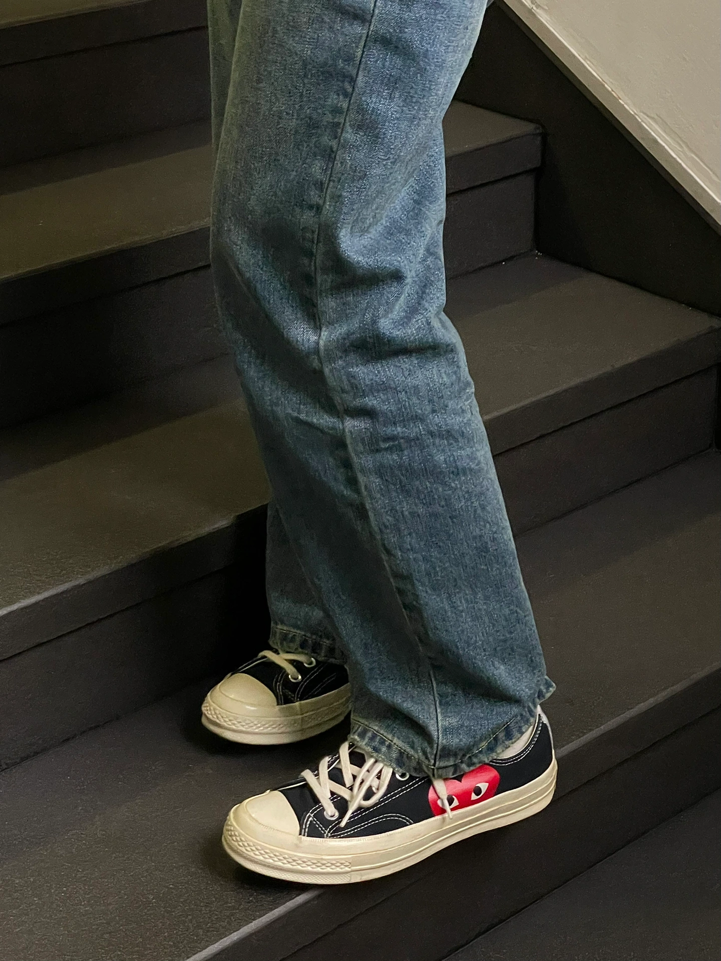 COMME des GARÇONS X CONVERSE 1970 CDG PLAY 川久保玲 大愛心 紅心 黑 米白 高筒 低筒 150206C / 現貨